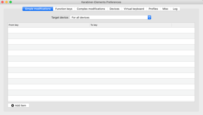 karabiner elements key codes