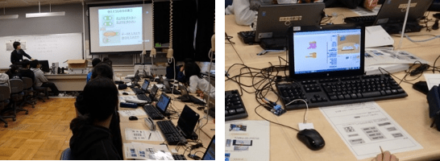 節電をテーマとした授業の様子