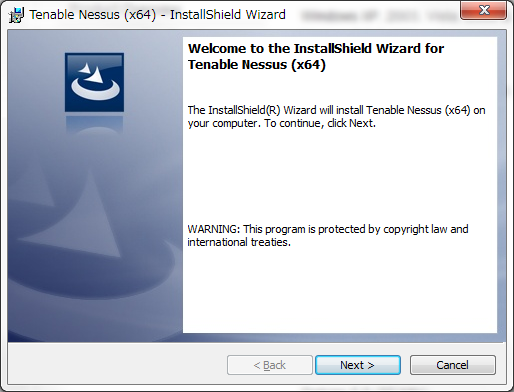 図4 Windows版Nessusのインストーラ