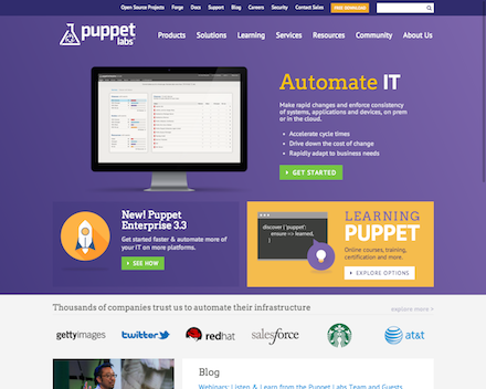 PuppetのWebサイト