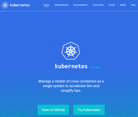 図1 kubernetesのWebサイト