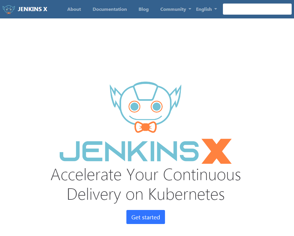図1 Jenkins XのWebサイト